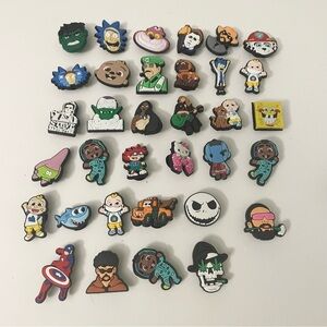 Croc Charms Lot of 34 Hello Kitty Jack Skellington Hulk Halloween SpongeBob